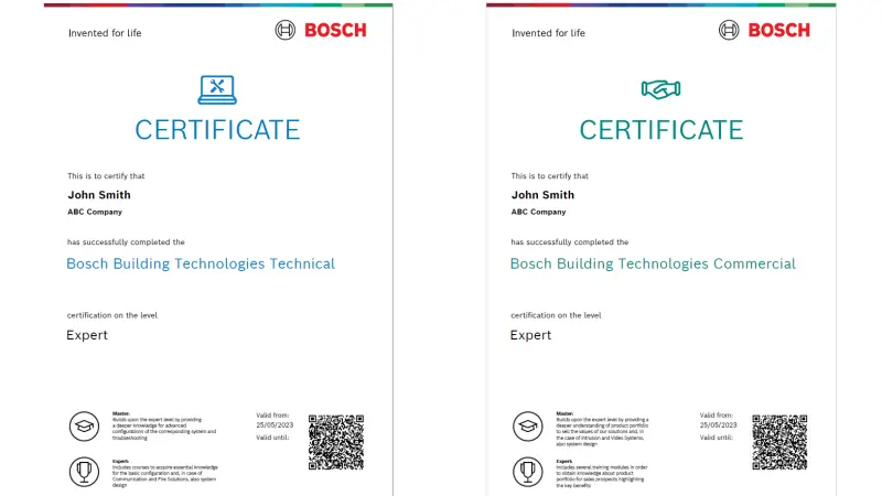 Training | Bosch Security and Safety Systems | Bosch Security and Safety  Systems I Global